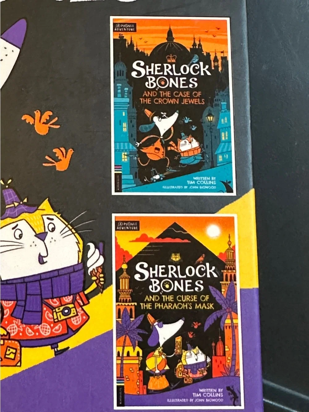 Sherlock Bones Book - Hardback - Contains 2 Novels - Kids Fiction Dogs